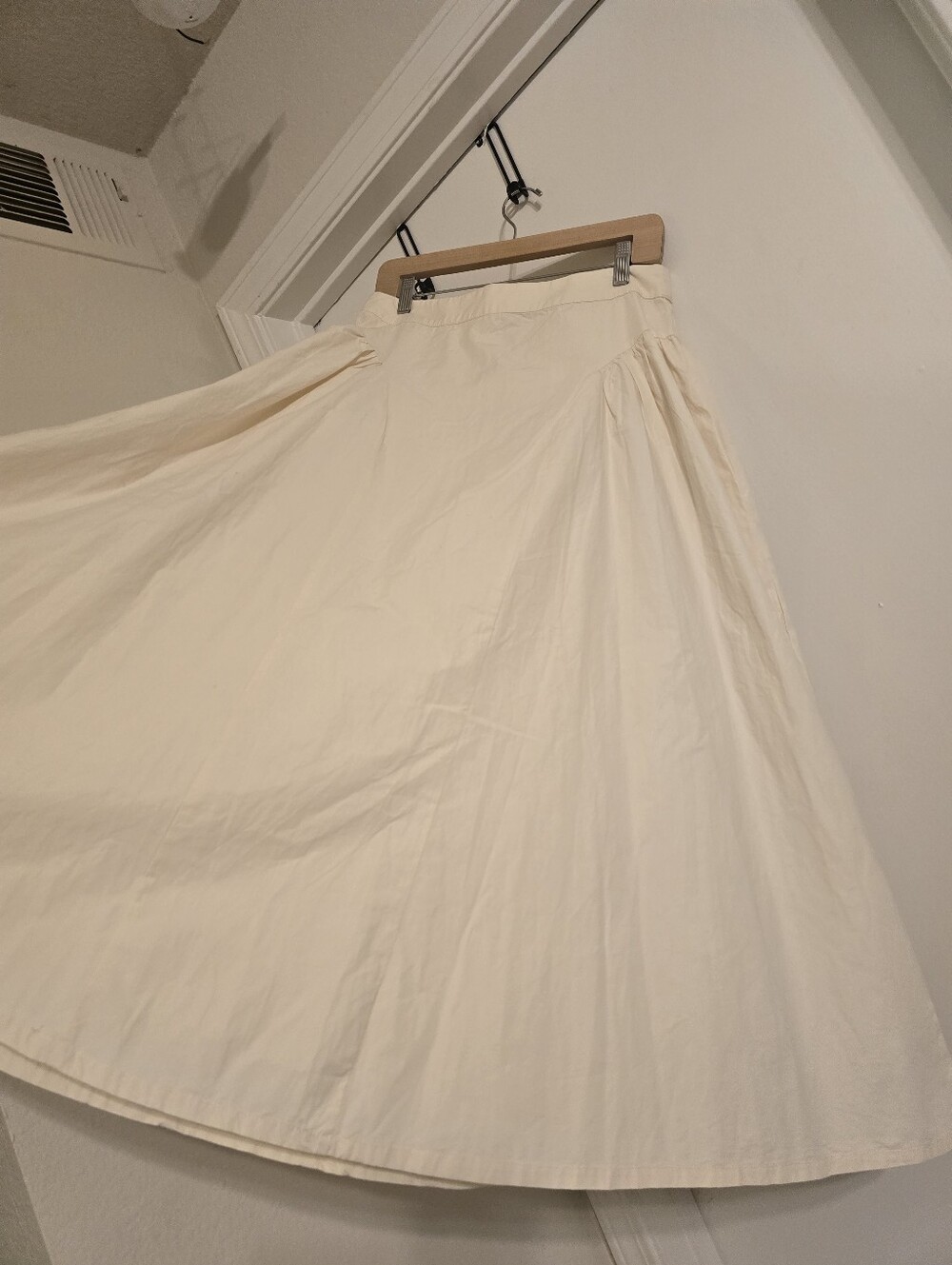 Free People Katia Midi A-Line Skirt in Cream, Size: US 6 - Picture 14 of 17
